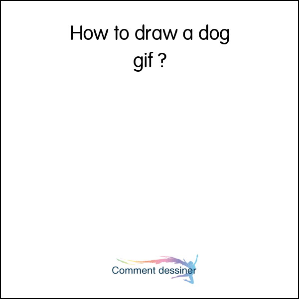 How to draw a dog gif